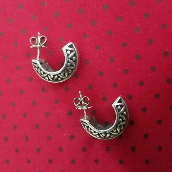 14k Gold & Sterling Silver Earrings - Picture 7 of 13